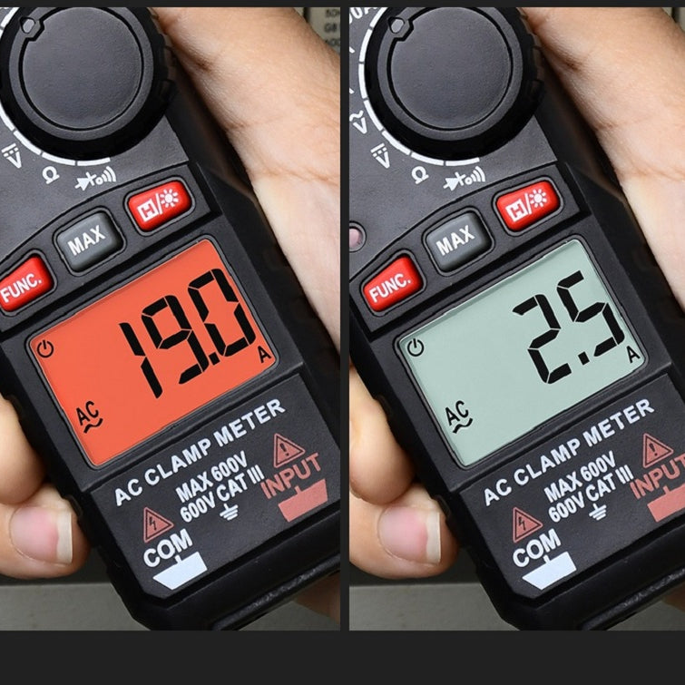 MAYILON HT200B Digital Clamp Meter Amperometric Voltmeter Ammeter Tester Pliers Counts Transistor Test Lead (No Battery)