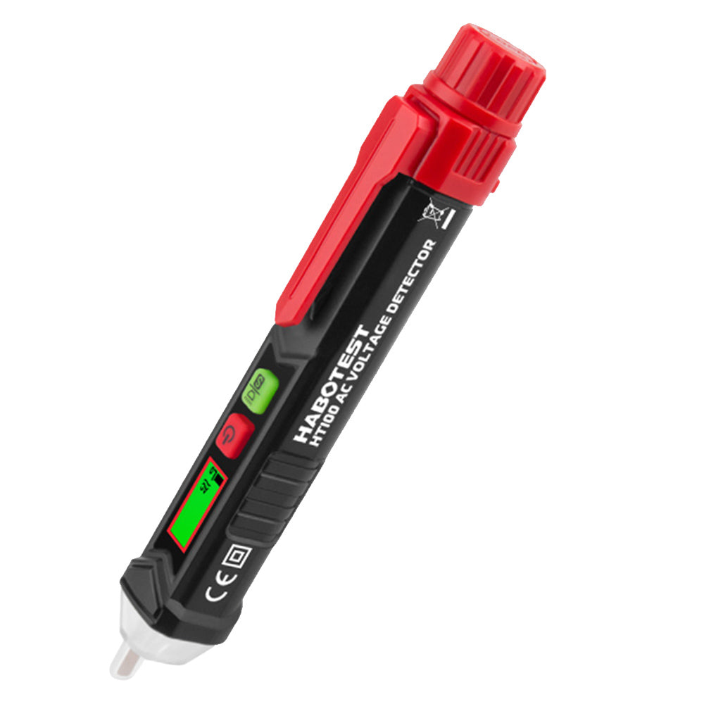 MAYILON HT100 Smart Voltage Detector Electric Indicator Non-Contact Tester Circuit Breakpoint Finder Null Live Wire Test Tools AC 1000V (No Battery)