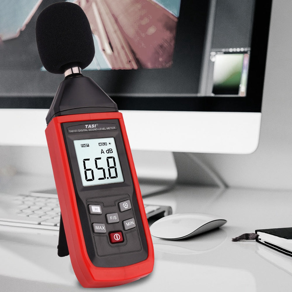 TASI TA8151 High Precision LCD Display Digital Sound Level Meter Noise Measuring Volume Decibel Tester
