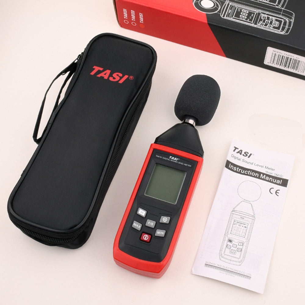TASI TA8151 High Precision LCD Display Digital Sound Level Meter Noise Measuring Volume Decibel Tester