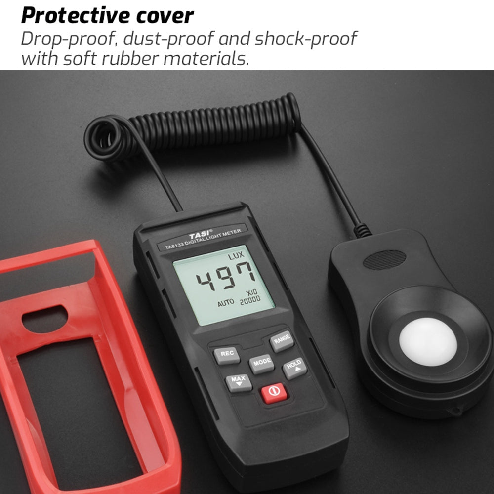 TASI TA8133 High Precision Light Meter 0.1-200000 Lux Digital Luxmeter Integrated Illuminometer Photometer Tester