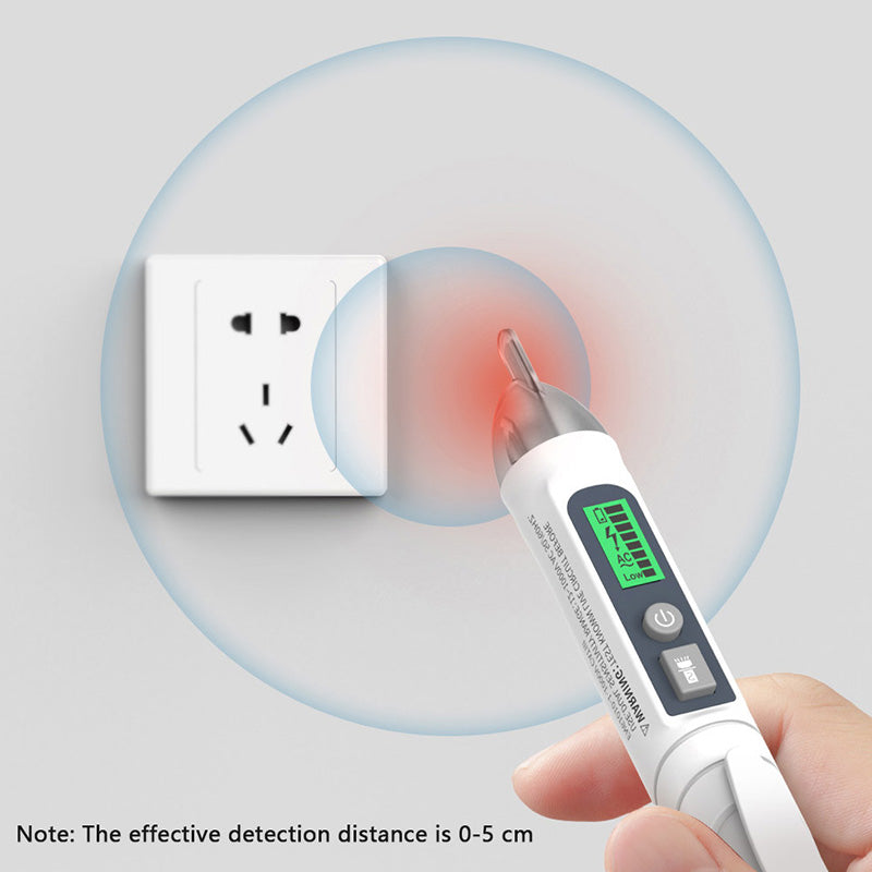 DUKA EP-1 Smart Test Pencil Zero Fire Line Smart Recognizer Sound Light Screen Alarm Tester with LED Flashlight Lighting