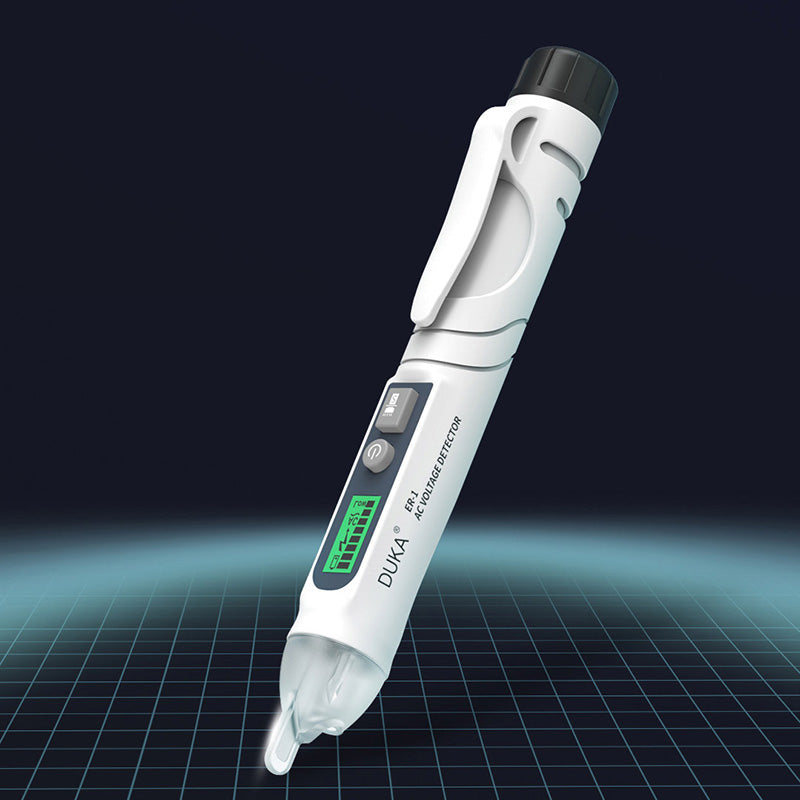 DUKA EP-1 Smart Test Pencil Zero Fire Line Smart Recognizer Sound Light Screen Alarm Tester with LED Flashlight Lighting