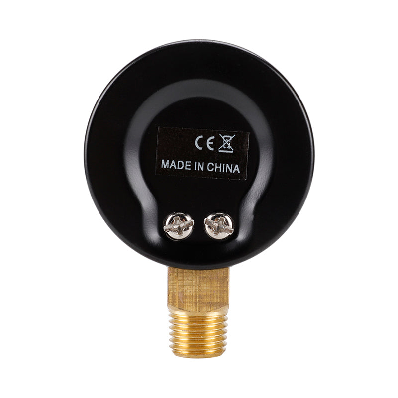 TS-50-15psi 0-15psi / 0-1bar Dual Scale Water Pressure Dial 50mm Manometer Hydraulic Pressure Gauge for Fuel Oil / Air / Oil / Water