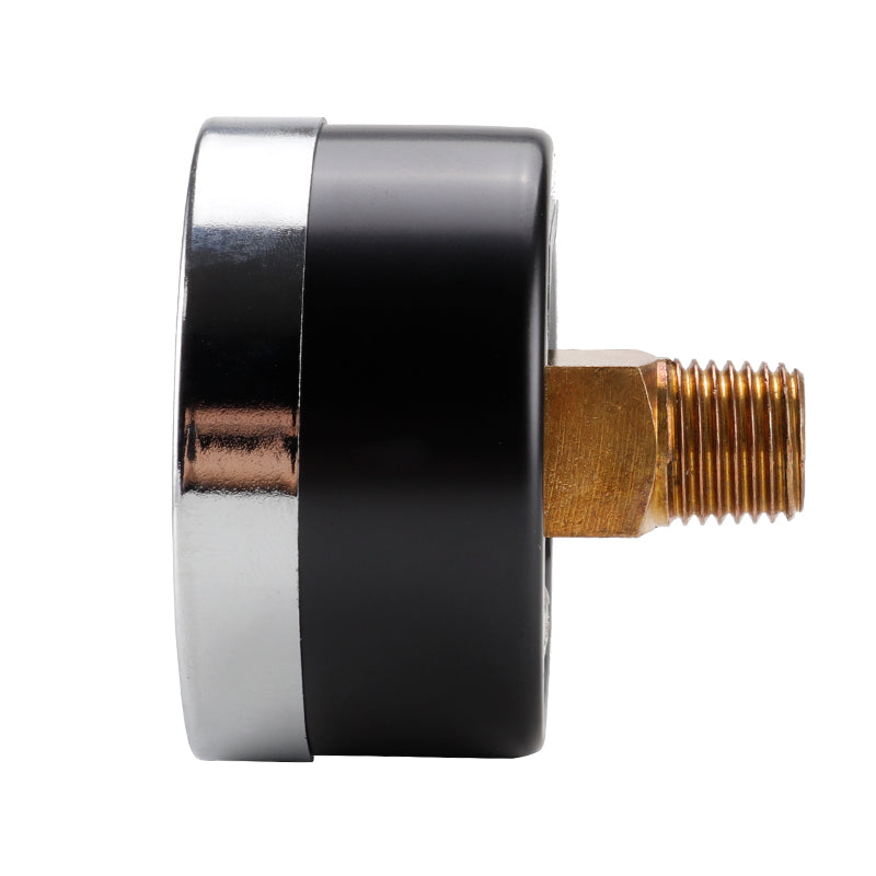 TS-50-14bar 0-200 PSI Test Range Oil Pressure Gauge 1 / 4inch NPT Bottom Mount Pressure Gauge Dual Scale Water Pressure Gauge