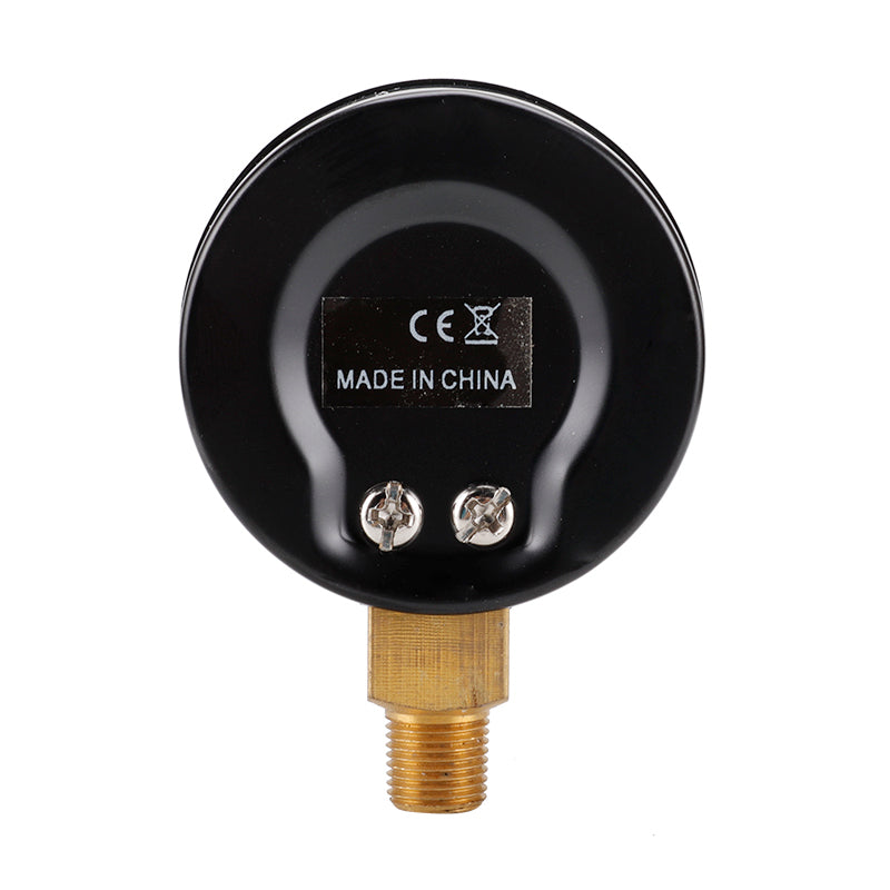 TS-50-14kg / cm2 50mm Dial Gas Pressure Gauge Stainless Steel Dual Scale Oil Water Pressure Gauge with 1 / 4inch NPT Mount