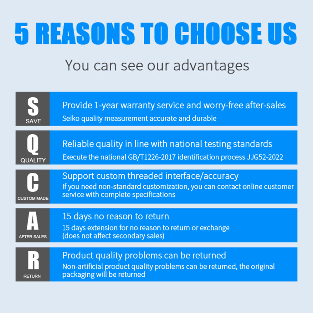 TS-50-200psi Pressure Gauge Vacuum Water Pressure Gauge 0-200 PSI Test Range Oil Pressure Gauge with 1 / 4inch NPT Bottom Mount