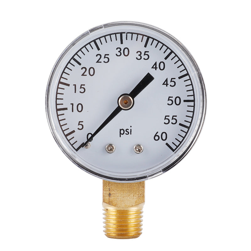 TS-50-60PSI Radial Air Water Pressure Gauge 0-60PSI Hydraulic Oil Pressure Meter Gauge