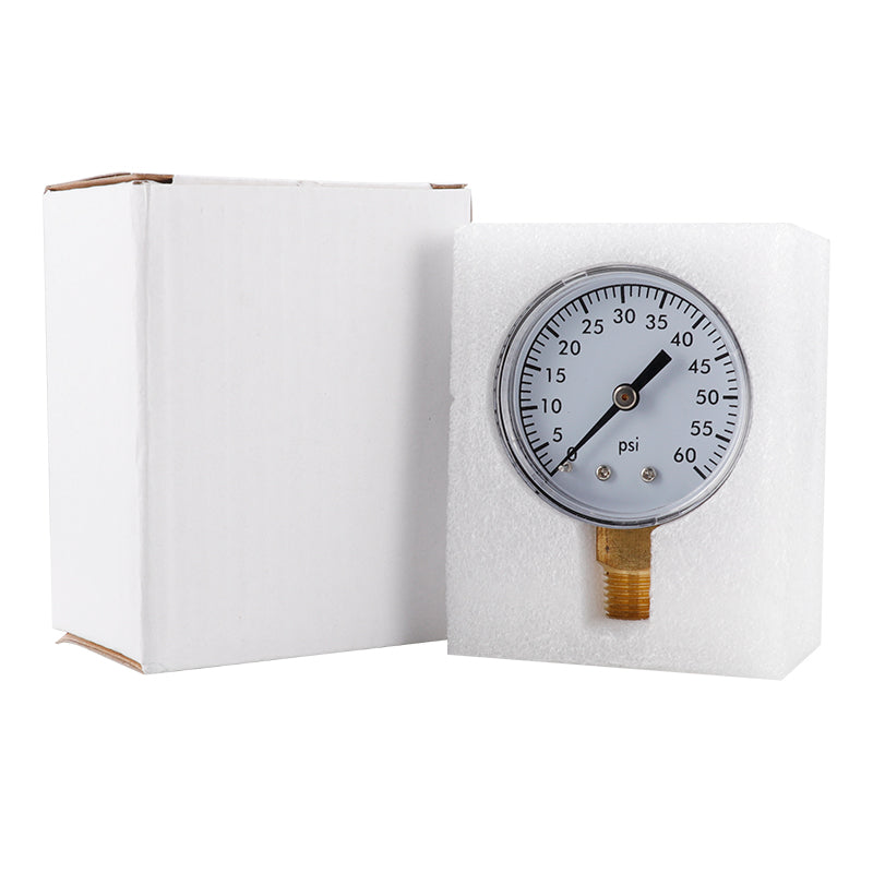 TS-50-60PSI Radial Air Water Pressure Gauge 0-60PSI Hydraulic Oil Pressure Meter Gauge