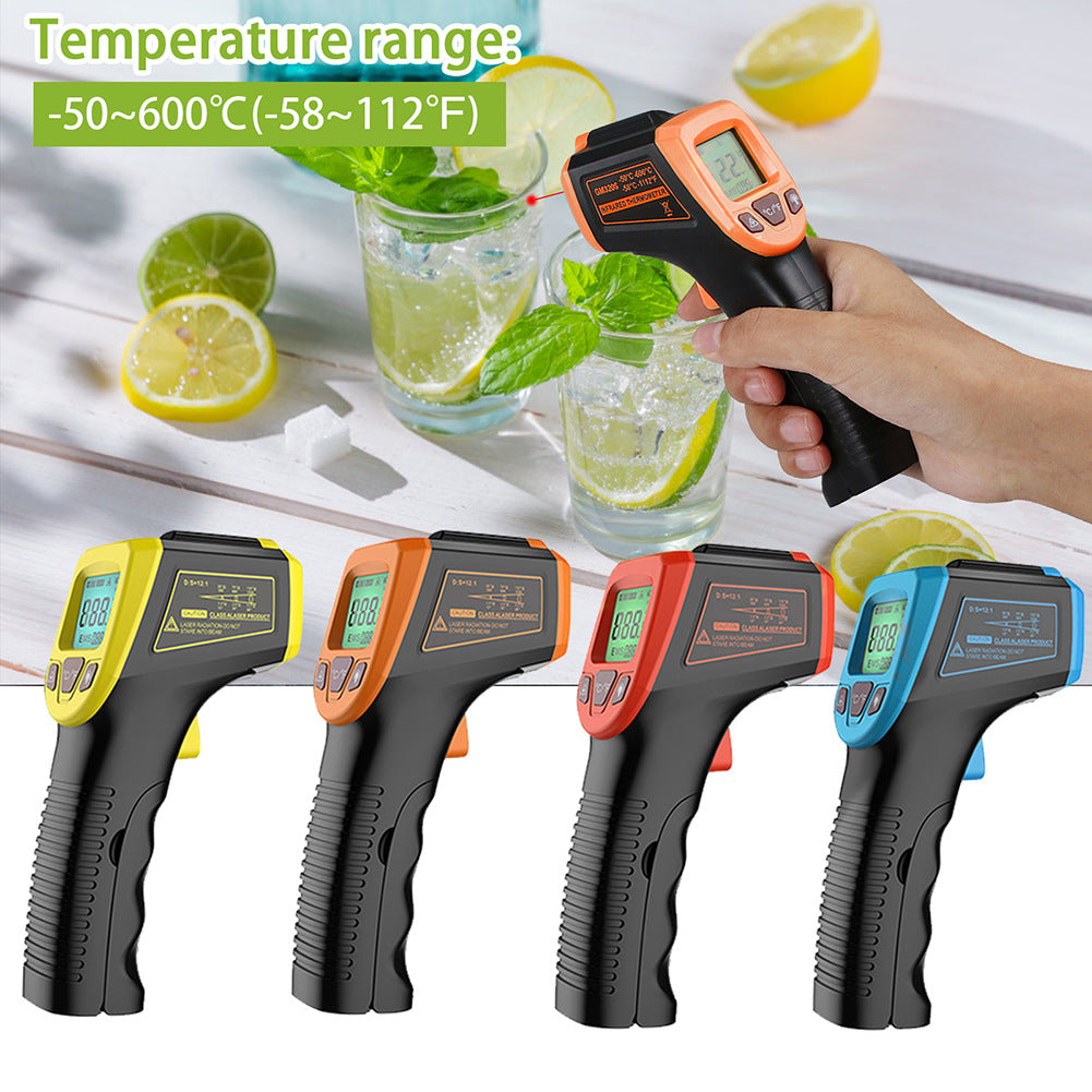 GM320S Non-contact Handheld Industrial Infrared Thermometer High Precision LCD Display Backlit Temperature Tester - Red