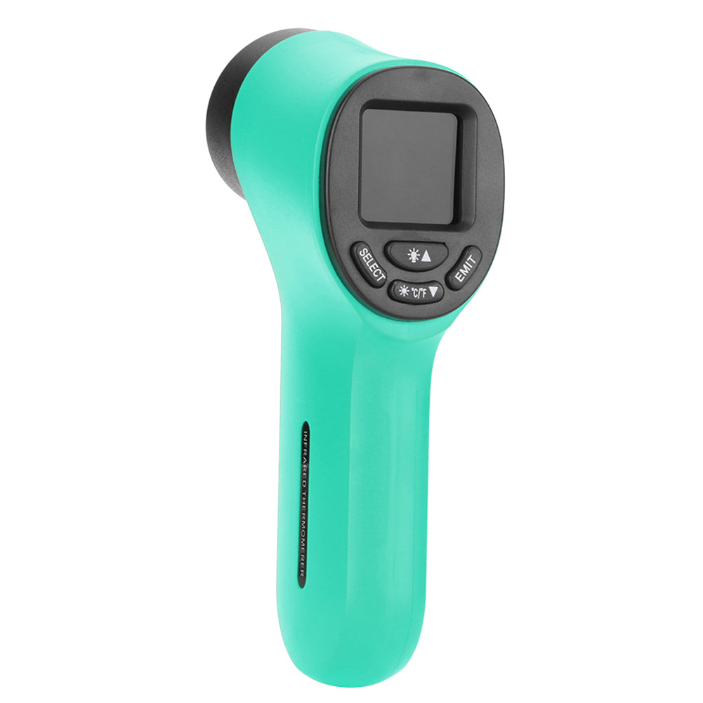 HW550 Digital LCD Infrared Thermometer Non-Contact Laser Industrial Pyrometer Temperature Gun - Green