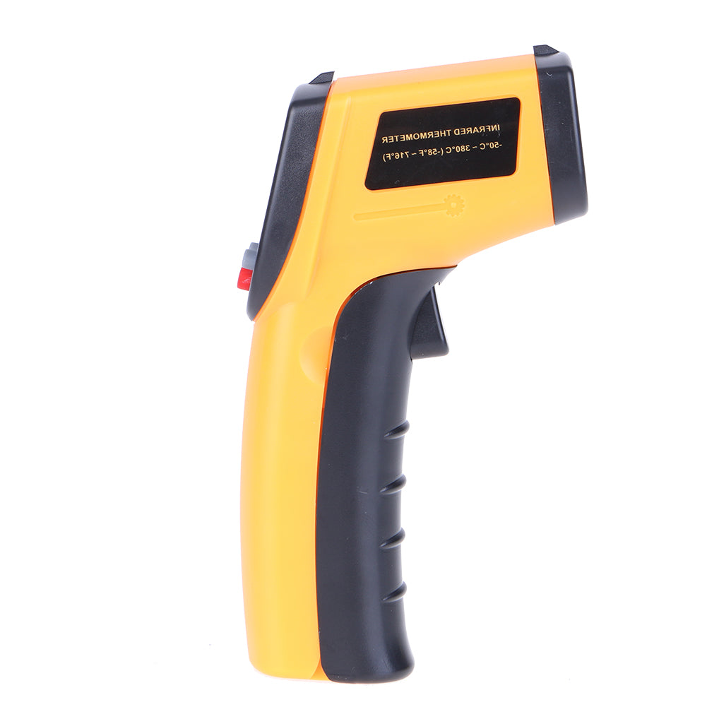 GM320 Digital Infrared Thermometer Non Contact Pyrometer IR Laser Point Gun with Backlight - Yellow