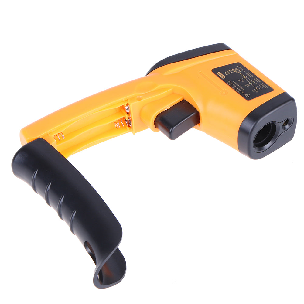 GM320 Digital Infrared Thermometer Non Contact Pyrometer IR Laser Point Gun with Backlight - Yellow