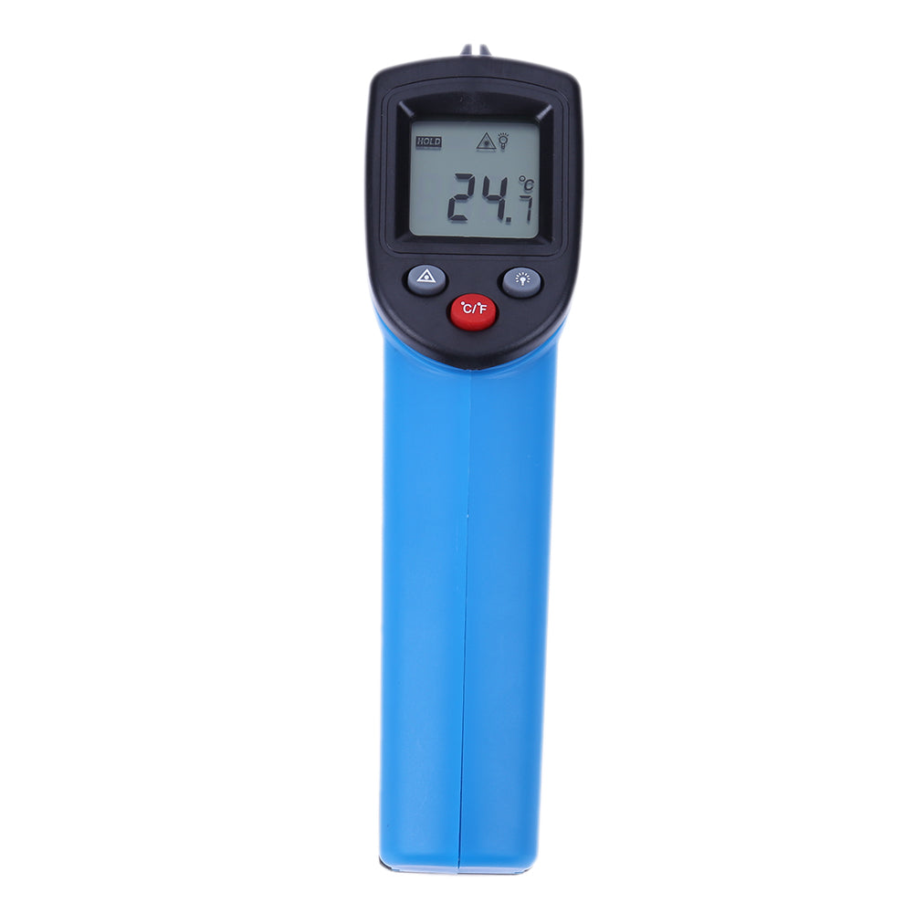 GM320 Digital Infrared Thermometer Non Contact Pyrometer IR Laser Point Gun with Backlight - Blue