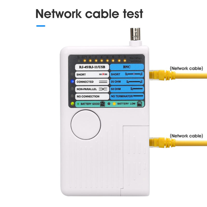 Multi-function Tester Portable 4-in-1 Line Finder Network Cable Tester (Battery Not Included)