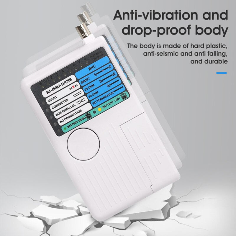 Multi-function Tester Portable 4-in-1 Line Finder Network Cable Tester (Battery Not Included)
