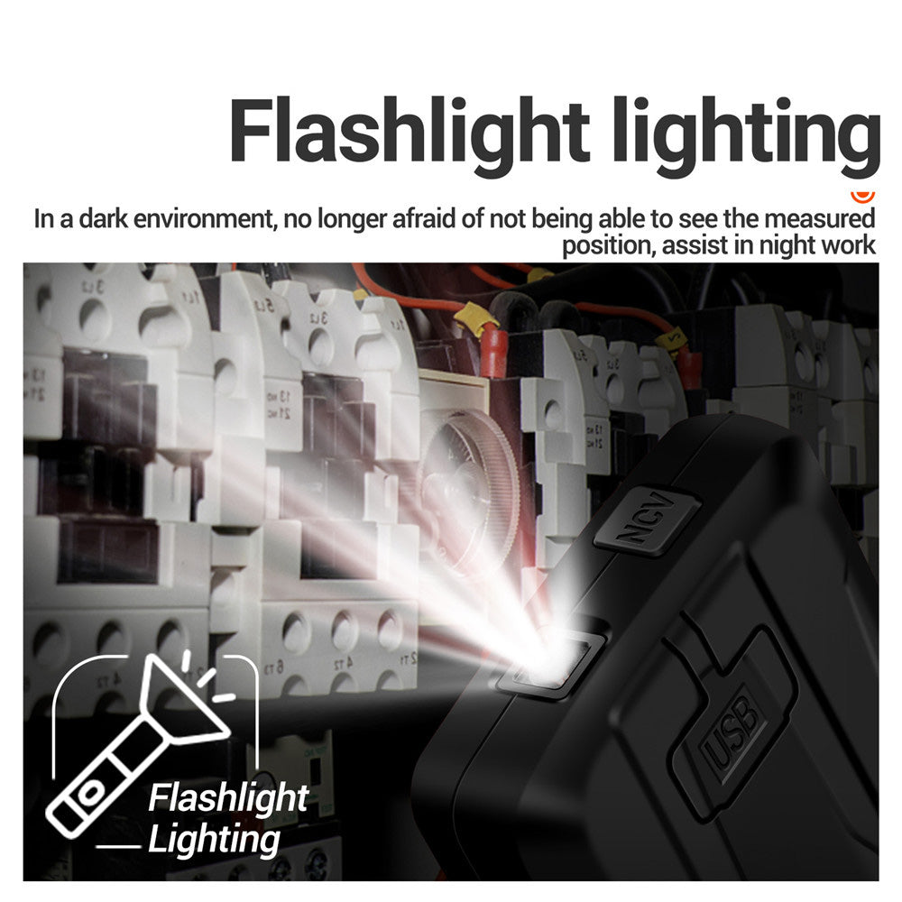 Aneng 683 Touch Screen NCV Induction Multimeter Digital High Precision Smart Auto Range Burn-Proof Rechargeable Multimeter - Red