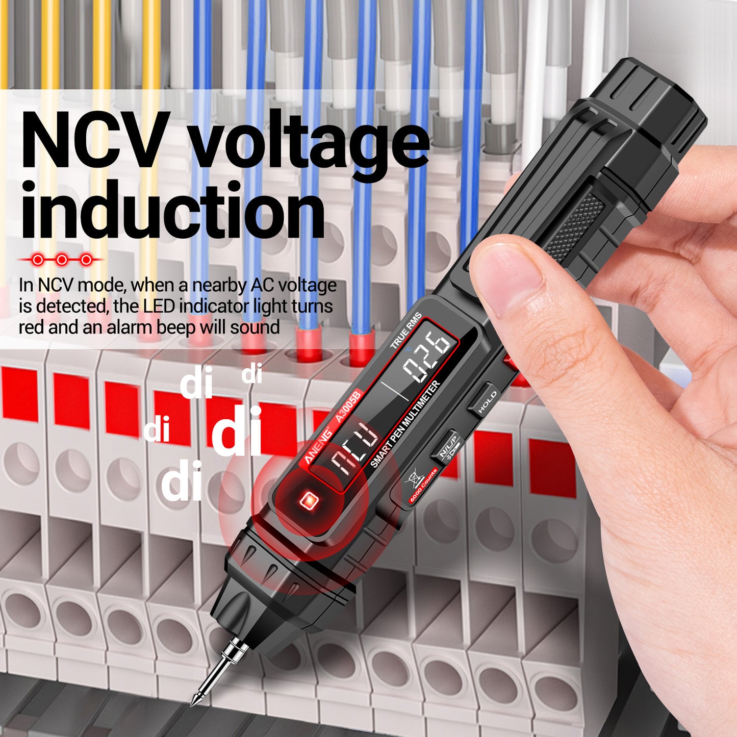 Aneng A3005B Pen Type Digital Multimeter Intelligent Professional Current Meter Phase Sequence Test Tool - Standard Version