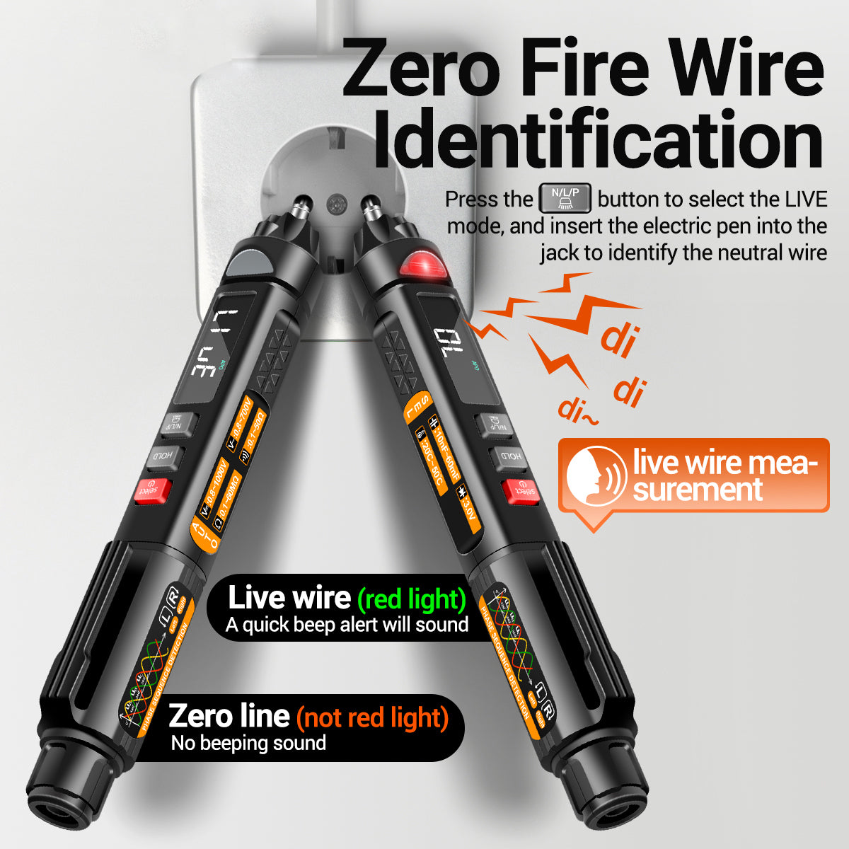 Aneng A3009 Voice Broadcast Multifunction Digital Multimeter Set Portable Handheld Pen Tester