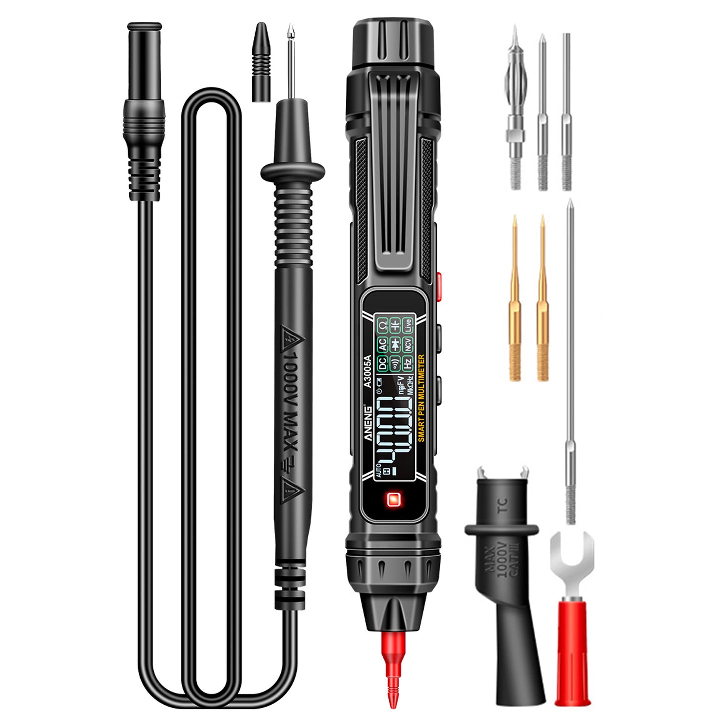 Aneng A3005 Digital Multimeter Pen Professional AC / DC Voltage Meter Smart Measuring Tool - Upgraded Version