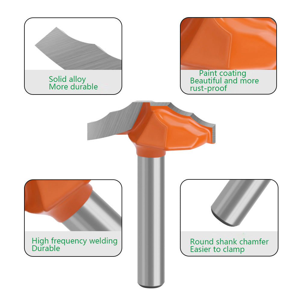 1Pc 1 / 4 Shank Milling Cutter Woodworking Tools Router Bit Alloy Carving Cutter for Wood, MDF, Particleboard - 1 / 4x29x8.5
