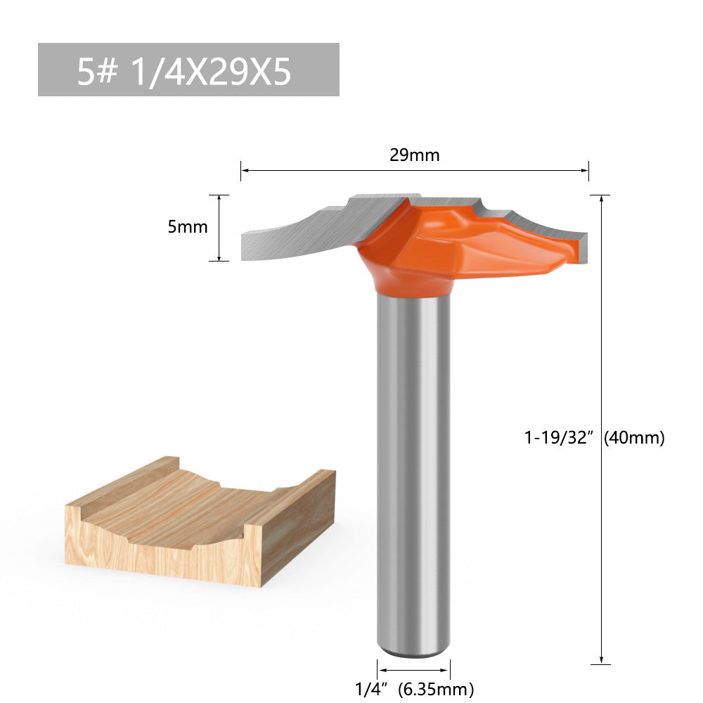 1Pc 1 / 4 Shank Milling Cutter Woodworking Tools Router Bit Alloy Carving Cutter for Wood, MDF, Particleboard - 1 / 4x29x5