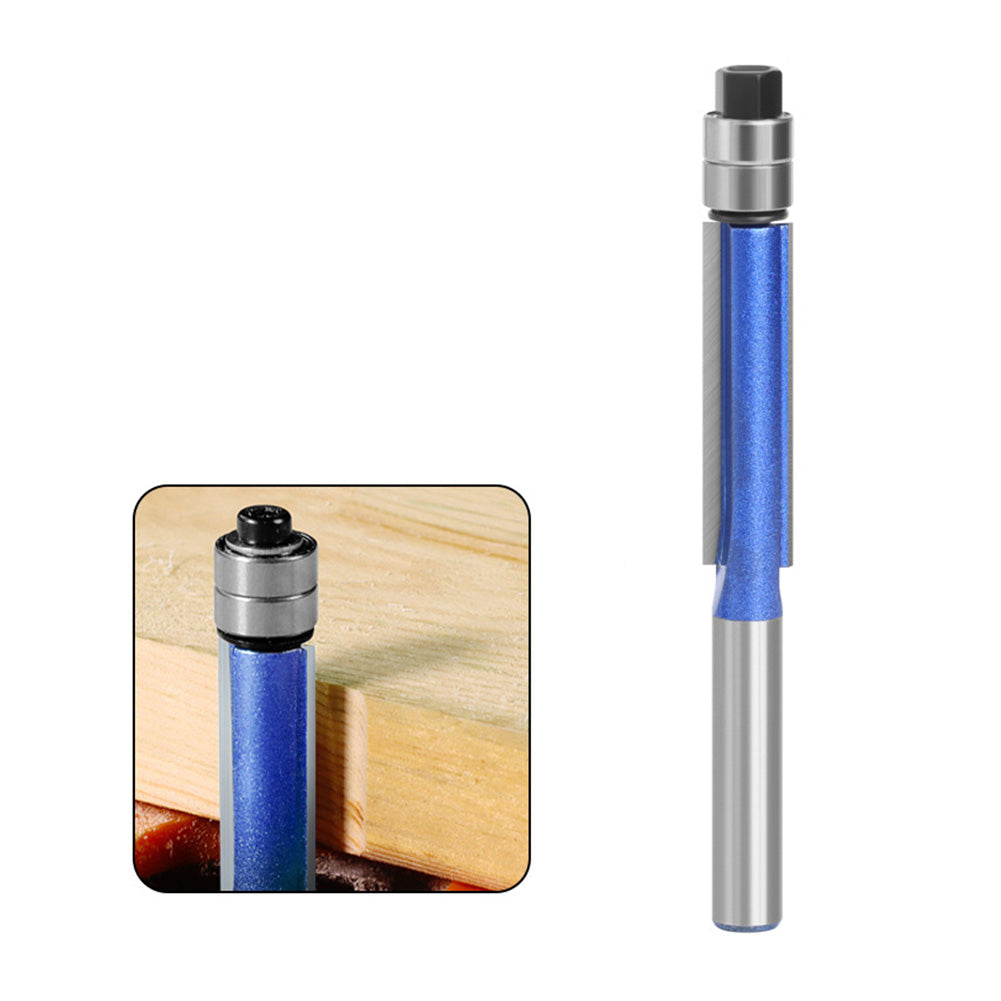 1Pc 1 / 4 Shank Milling Cutter Double Bearing Router Bit Woodworking Tools Carving Cutter - 1 / 4x5 / 16x30