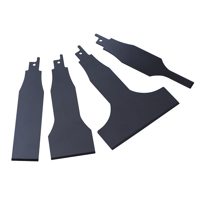 RUITOOL 4Pcs 10 / 30 / 50 / 100mm Alloy Steel Reciprocating Saw Scraper Blade Tile Cleaning Tool