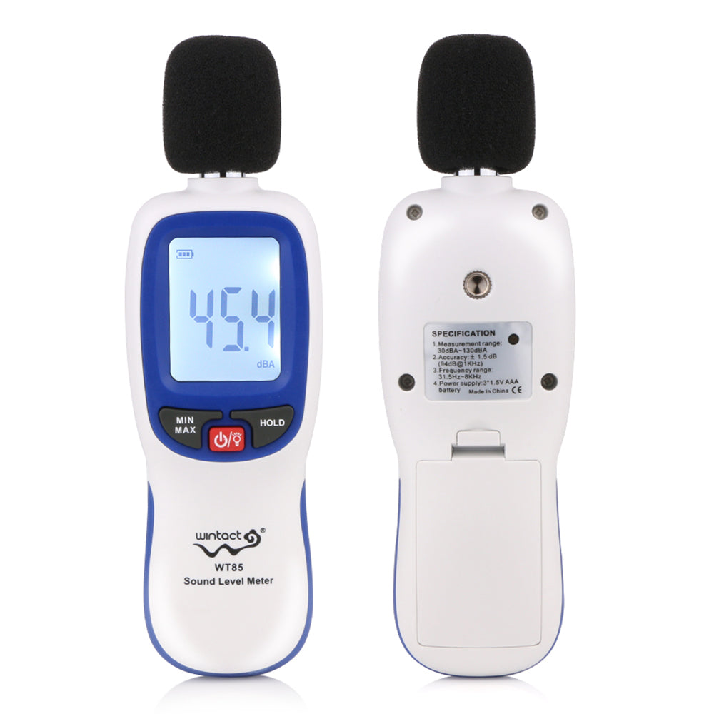 Uniqkart WT85 Mini Digital Sound Level Meter Noise Decibel Detector Tool