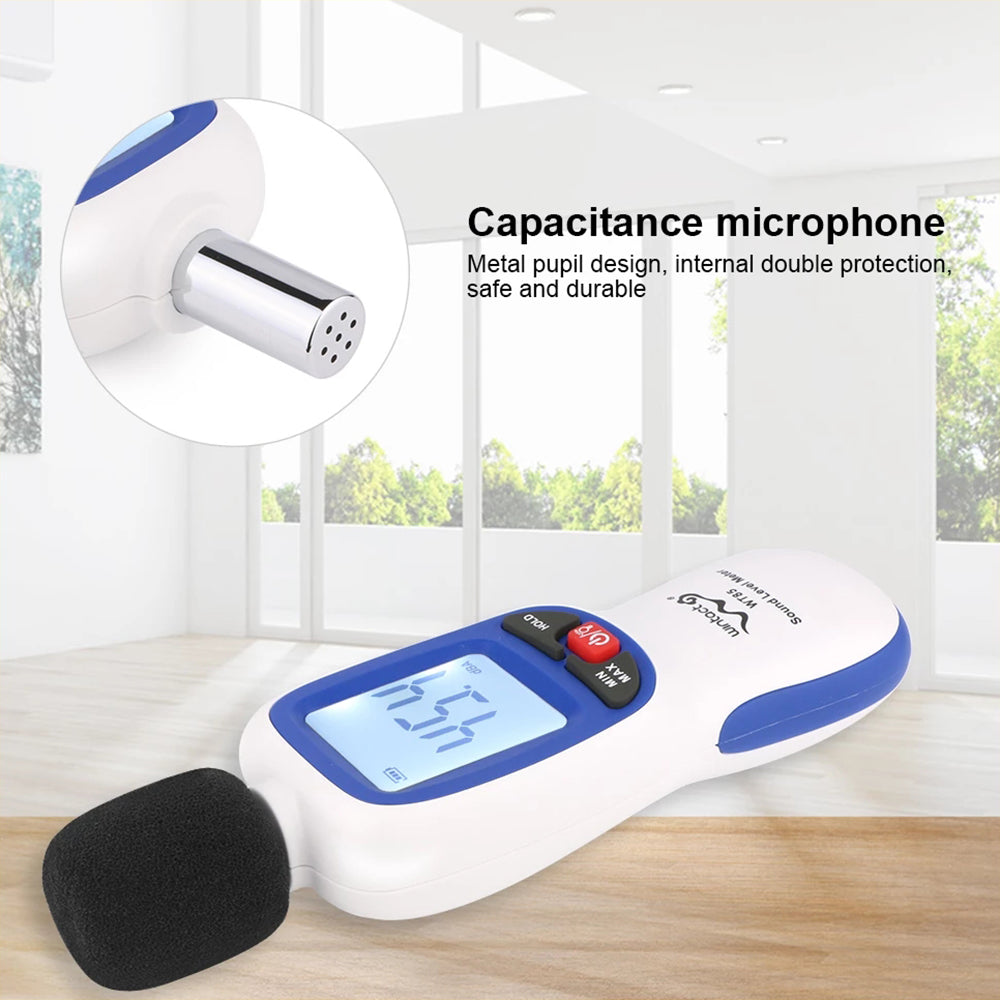 Uniqkart WT85 Mini Digital Sound Level Meter Noise Decibel Detector Tool