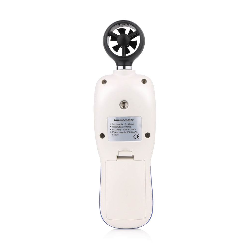Uniqkart WT82 Digital Wind Speed Gauge Anemometer LCD Wind Temperature Display Air Flow Instrument