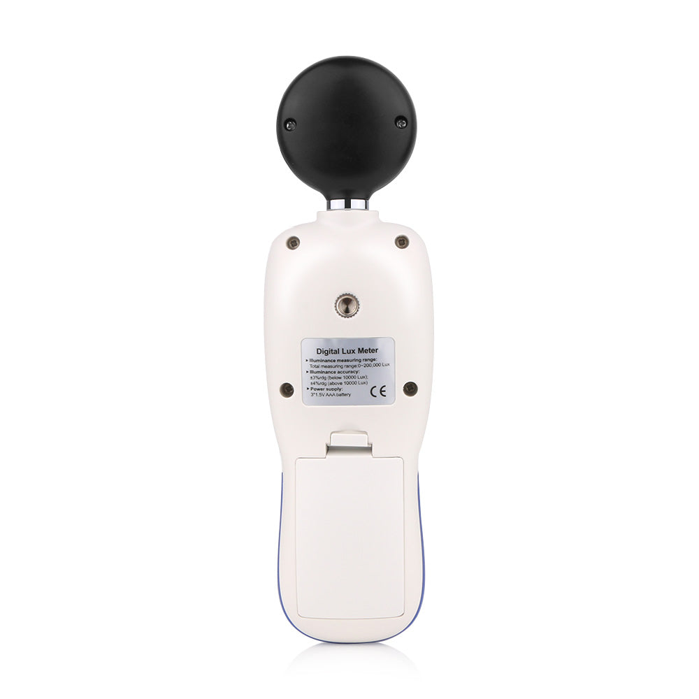 Uniqkart WT81 0-200000 Lux Handheld Digital Light Meter Professional Illuminance Temperature Measurement Tool