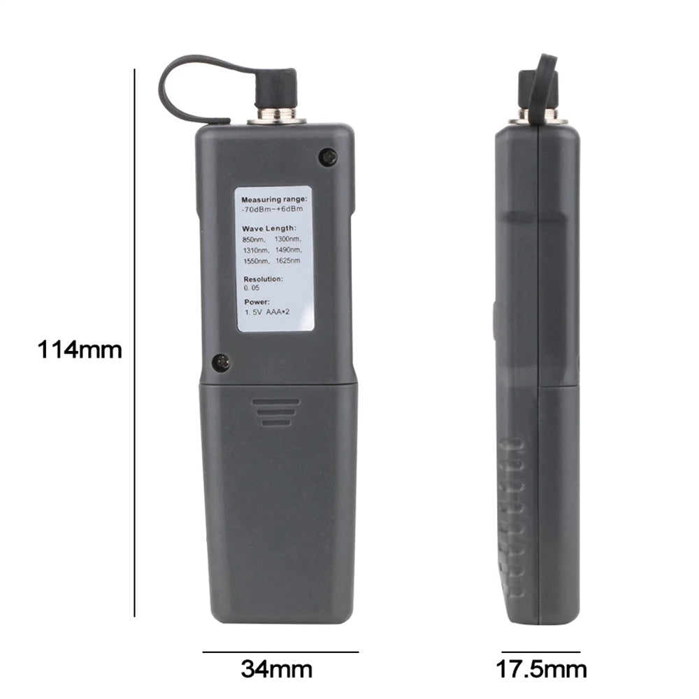 RZ WT65 Handheld Digital Fiber Optic Power Meter Network Cable Tester