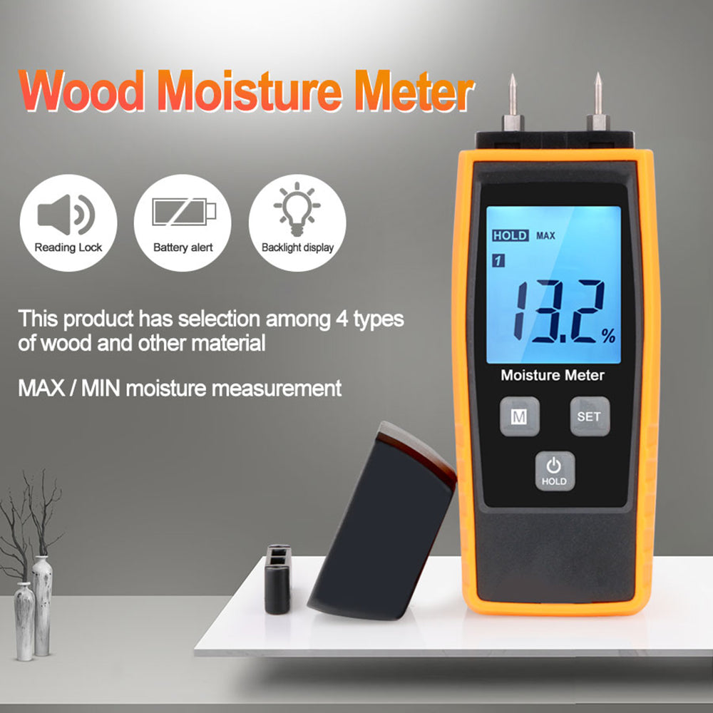 RZ RZ660 Digital Wood Moisture Meter Portable Woodworking Measuring Tool