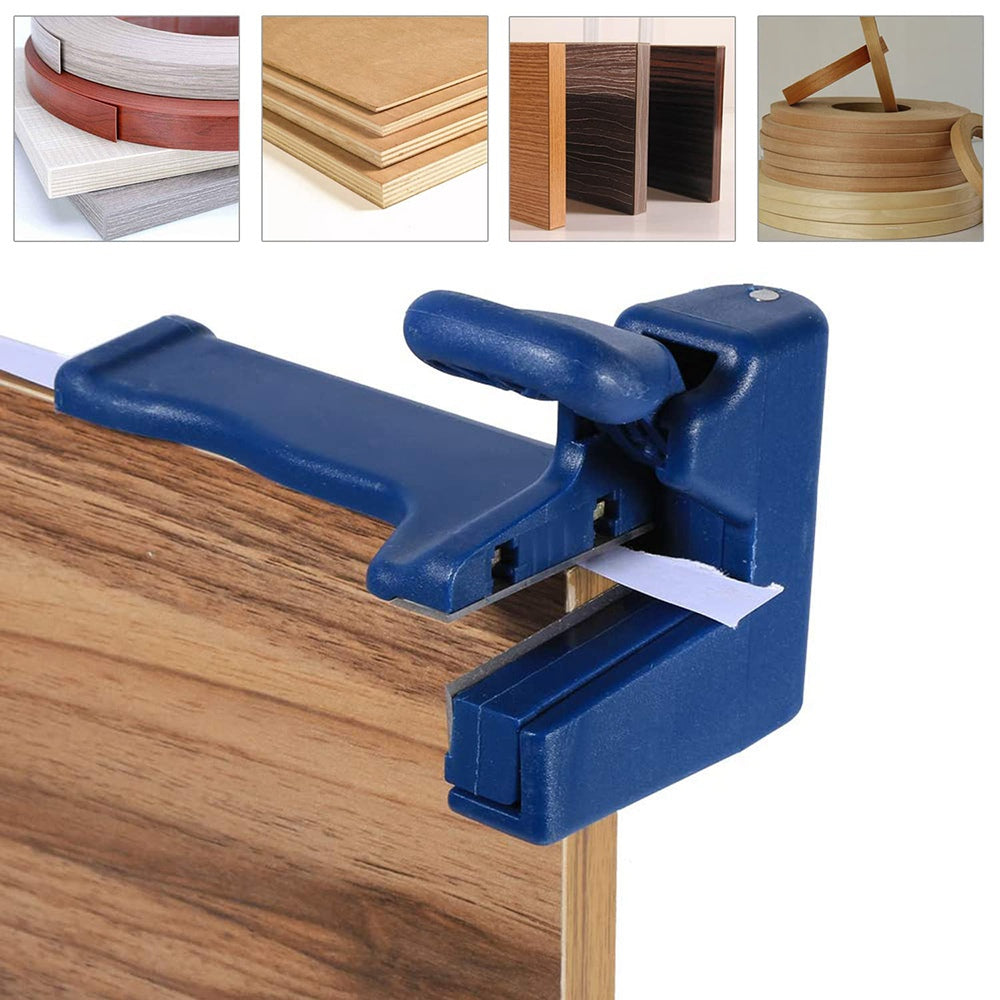 Straight Edge Trimmer Woodworking Manual Edge Banding Machine Tool, with 2 Blades