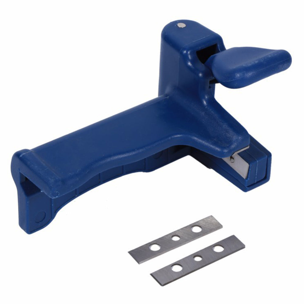 Straight Edge Trimmer Woodworking Manual Edge Banding Machine Tool, with 2 Blades