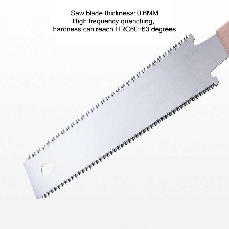 MB150-2 Double Edged SK-5 Steel Flexible Blade Small Hand Saw for Flush Cut Trimming Woodworking Tool