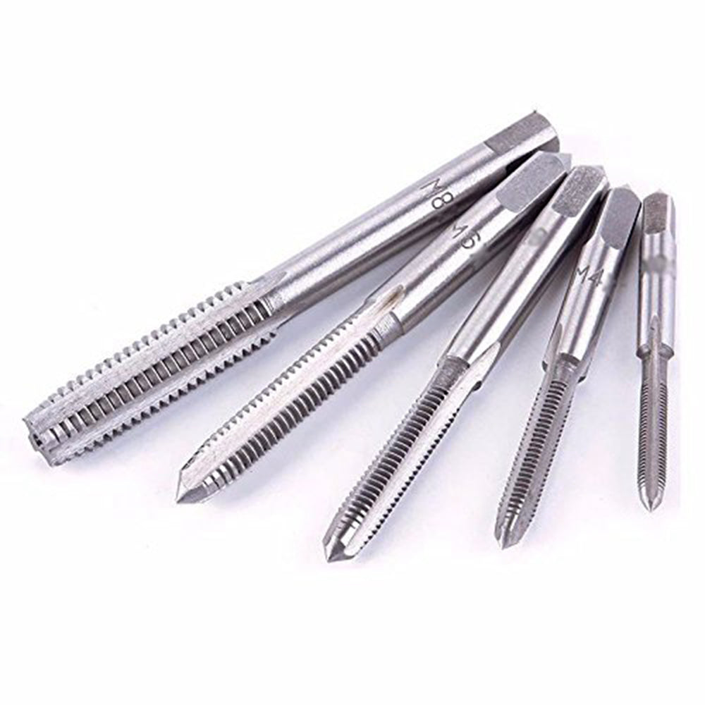 M3-M8 Adjustable T-Handle Ratchet Tap Wrench and Hand Tapping Accessories Kit Set