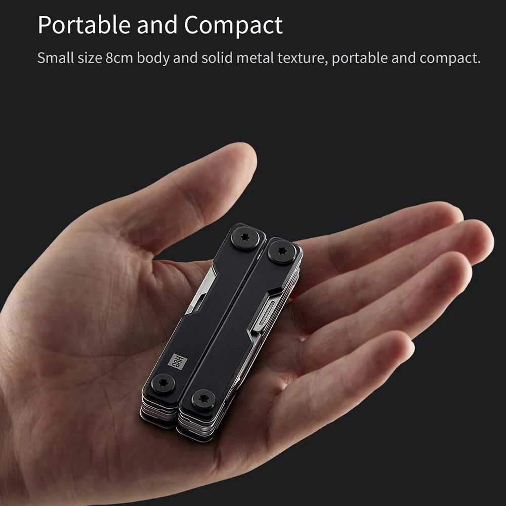 XIAOMIYOUPIN HUOHOU Mini Multi-function Knife 10-in-1 Portable Knife with Glasses Screwdriver, Card Pin, Can Opener, Scissors Function