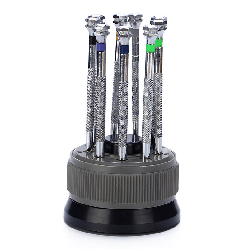 9Pcs Precision Screwdriver Set 0.5mm-2.5mm Screwdriver Repair Tool Kit for Watch Glasses