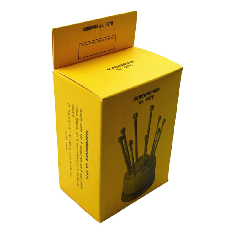 9Pcs Precision Screwdriver Set 0.5mm-2.5mm Screwdriver Repair Tool Kit for Watch Glasses