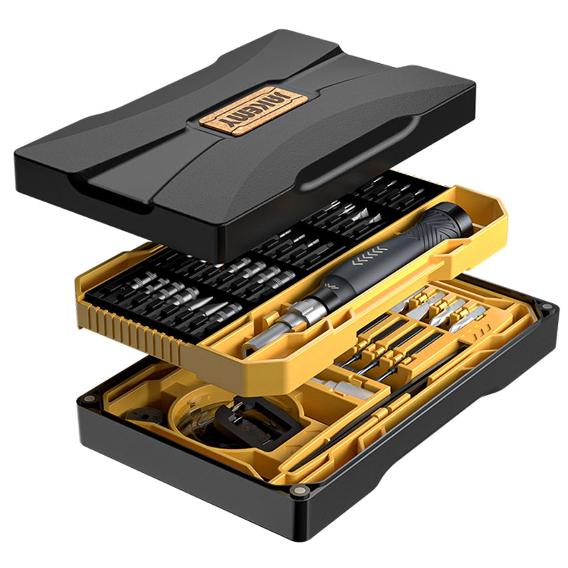 Jakemy JM-8186 Multifunction Precision Screwdriver Set Portable Repair Tool Kit for Watches, Cameras - Yellow