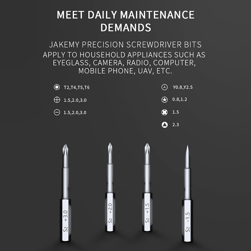 Jakemy JM-8171 17-in-1 Precision Screwdriver Set Clock Watch Glasses Repair Tools Kit