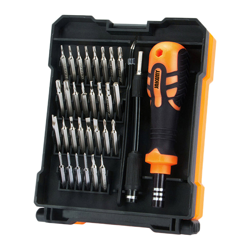 Jakemy JM-8159 Portable 34-in-1 Precision Screwdriver Set Household Repair Tool Bits for Cellphones, Laptops