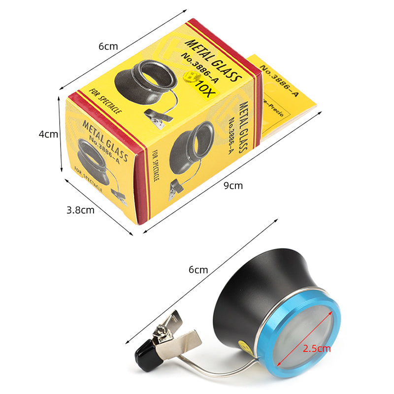 Watch Repair Tools Jewelry Identify Watch Repair Magnifiers Metal 10X Magnification Glass