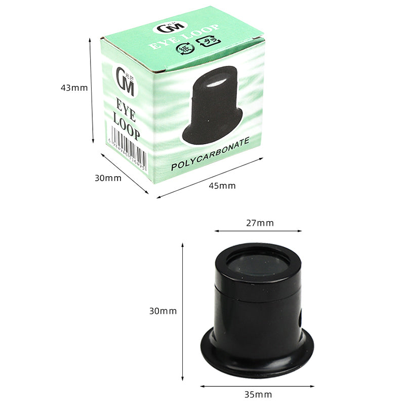 GM 3X Magnifying Jewelry Watch Repair Eye Loupe Loop Monocular Magnifier Glass Watchmakers Tool