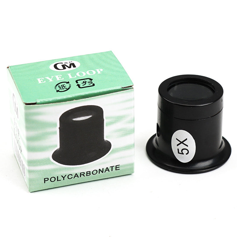 GM Portable 5X Magnifying Jewelry Watch Repair Magnifier Lenses Eye Loupe Loop Magnifying Instrument