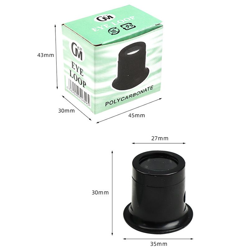 GM Portable 5X Magnifying Jewelry Watch Repair Magnifier Lenses Eye Loupe Loop Magnifying Instrument