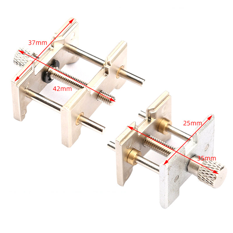 Reversible Metal Watch Movement Holder Set Watchmaker Clamp Repair Tool