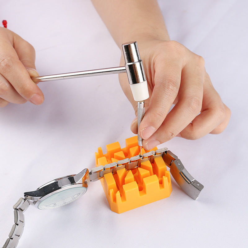 Watchband Holder Watch Strap PP Stand Mount Support Bracelet Block for Watch Repairing - Orange